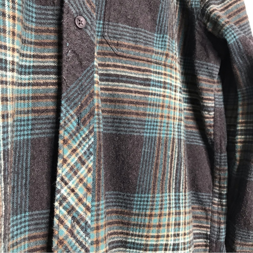 Billabong Coastline Phantom Plain Button Down Fla… - image 6